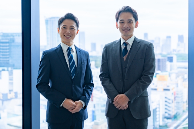 転職を成功させたビジネスマン